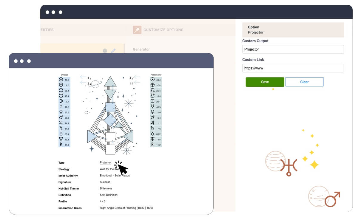 Bodygraph Chart Monetization Tool